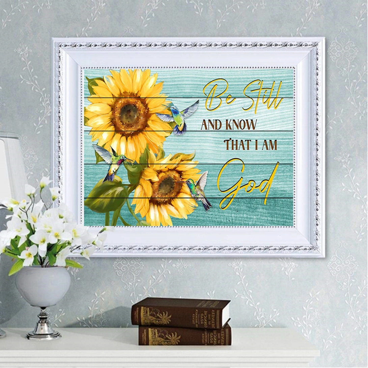 5D Full Round Diamond Painting, Sunflower Diamond Painting Decor