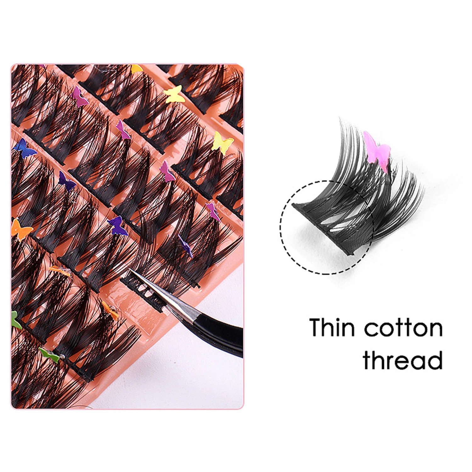 Lash Clusters Individual Lashes 7 Styles Wide Stem Cluster Eyelashes