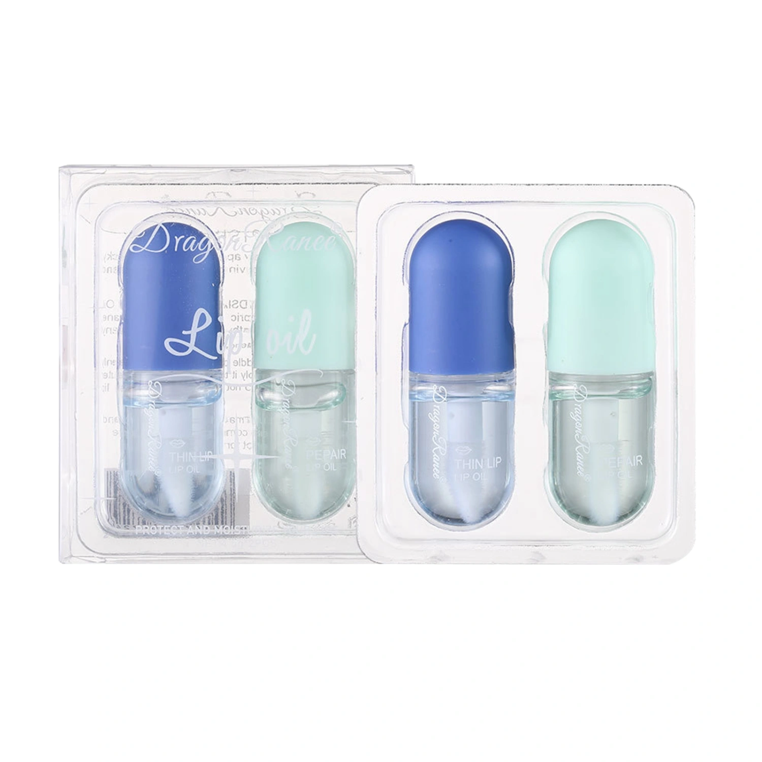 2Pcs Hydrating Lip Glow Oil, Moisturizing Lip Glow Oil, Lip Balm
