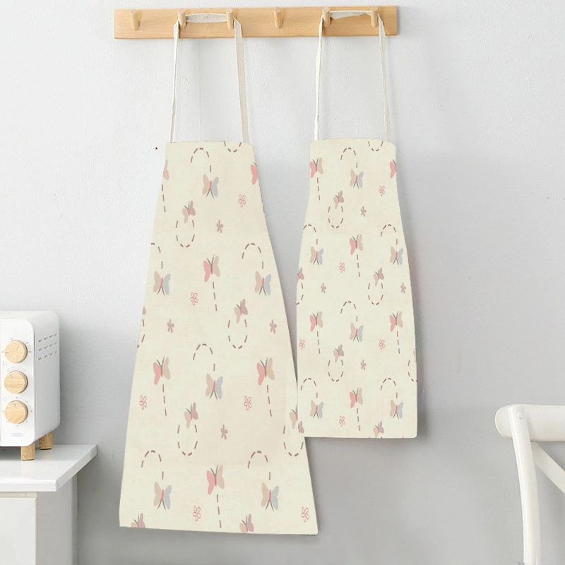 Anti-fouling Cartoon Apron Kitchen Printing Sleeveless Blouse