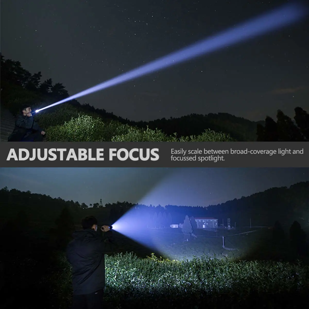 CUSTOMIZED USB Charging Zoom P50 Flashlight
