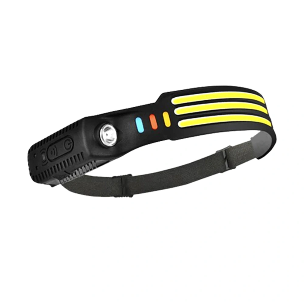 COB Headlamp, Wide Beam Rechargeable Outdoor Head Flashlight