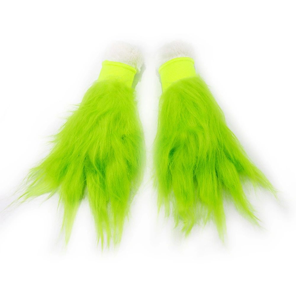 Christmas Green Monster Gloves for Adults and Kids Halloween Props