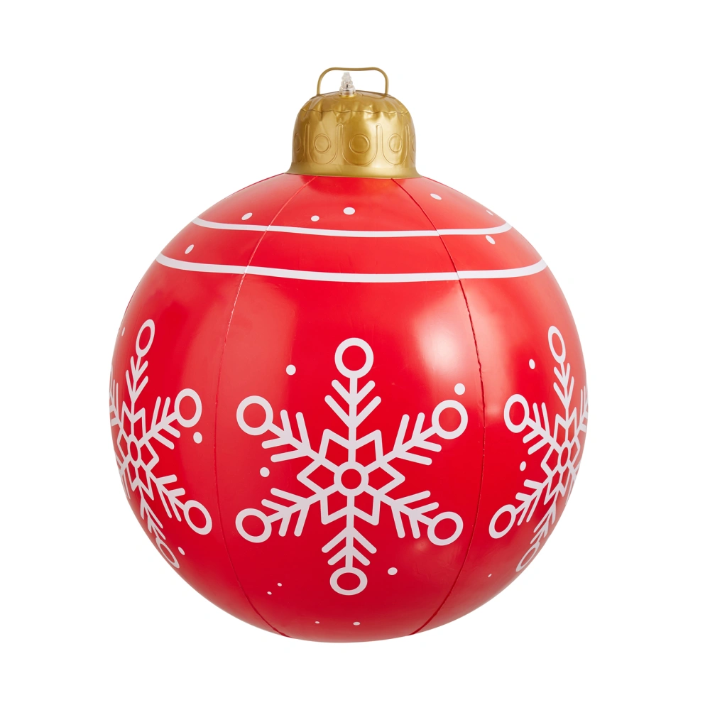 Christmas Inflatable Balls, Cute Cartoon Print Hanging Decoration