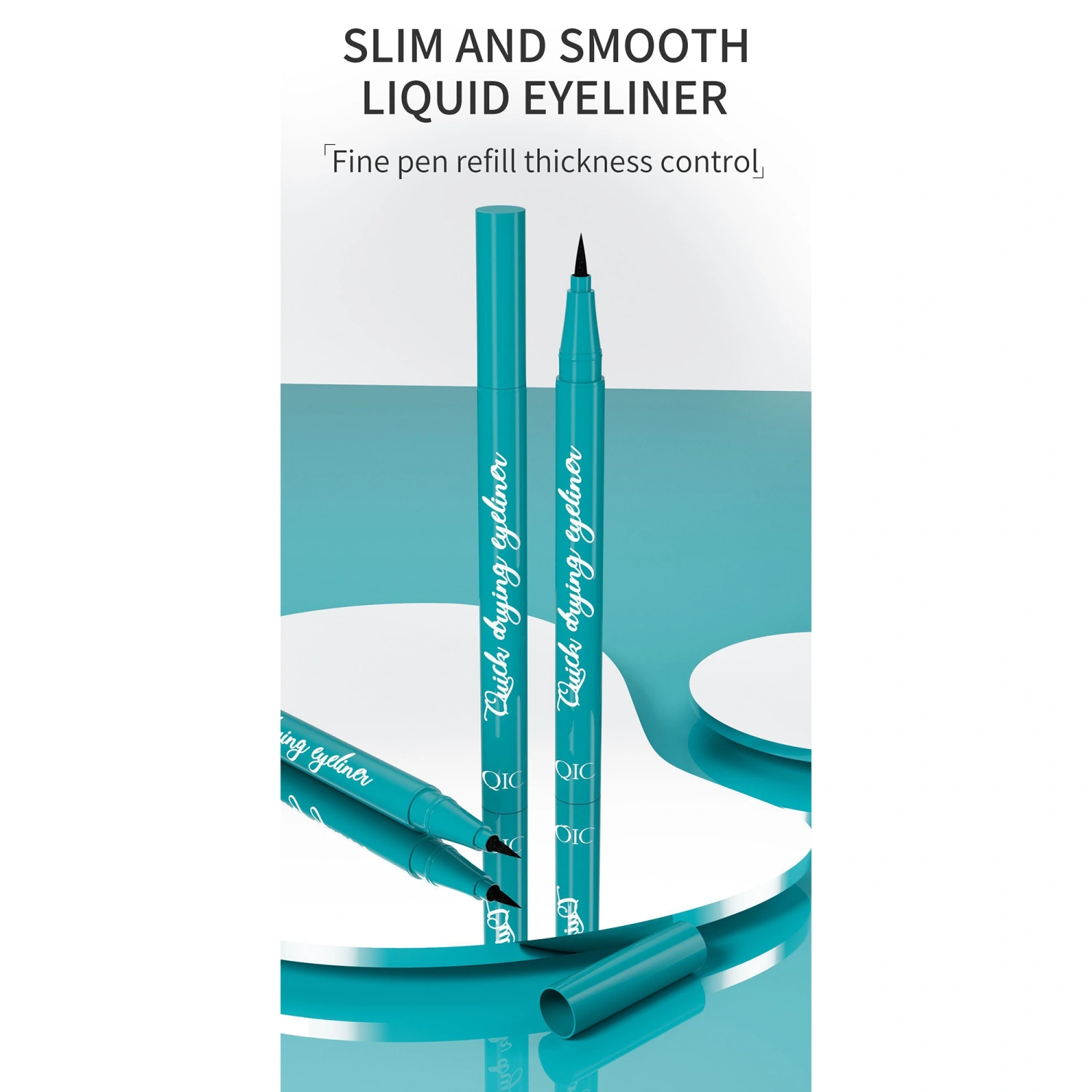 Liquid Eyeliner Pen, Quick Dry Smooth Waterproof Smudge-proof Eyeliner