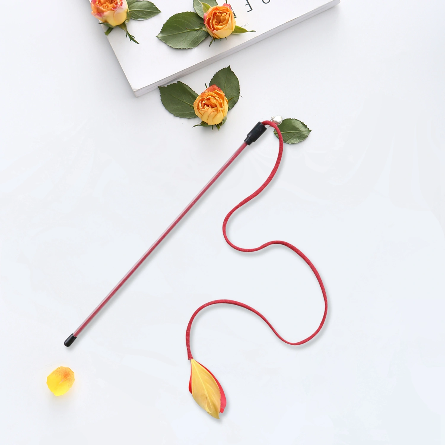 Cat Wand Teaser Toys Cat Roper Feather Toys, Interactive Cat Toy