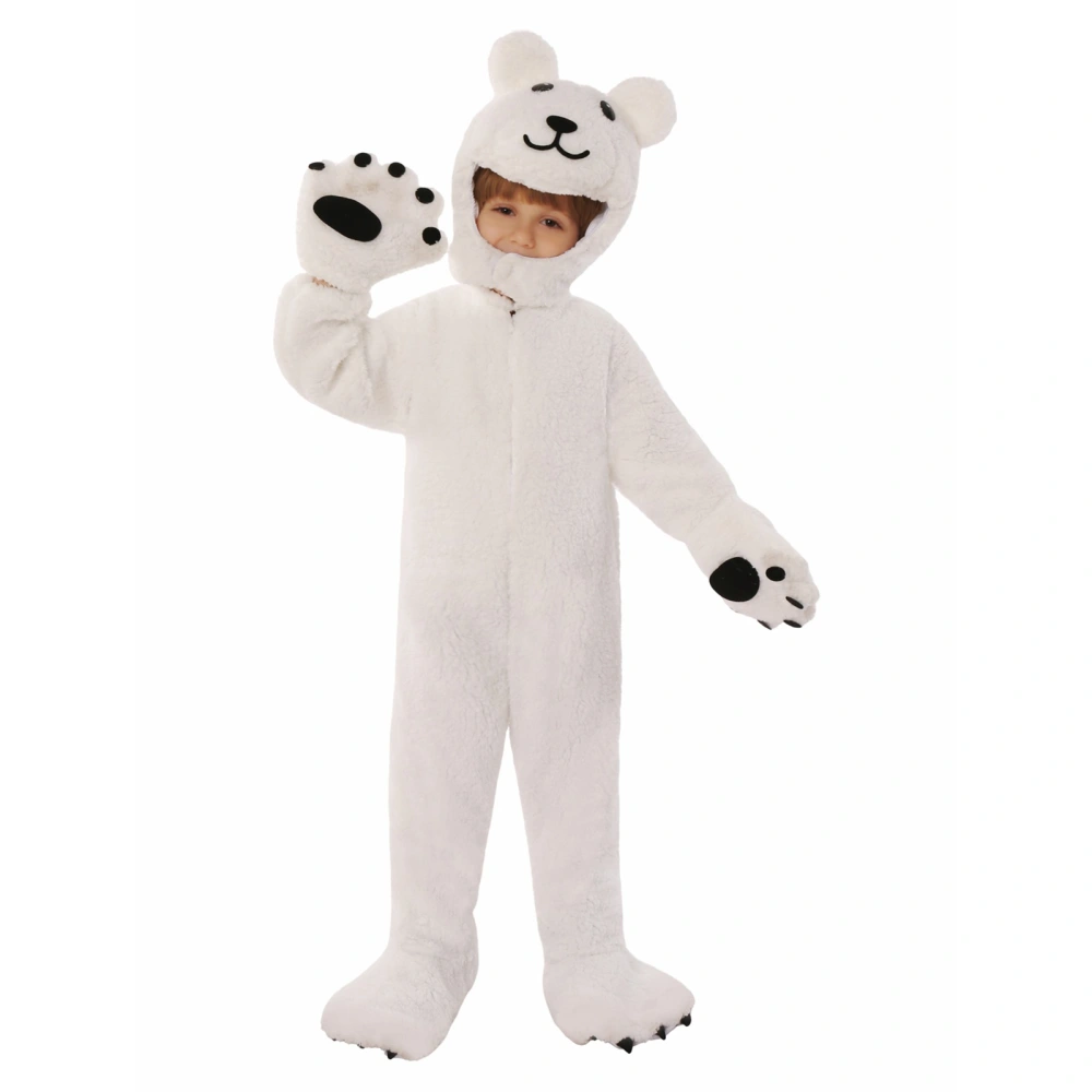 Long Sleeve Jumpsuit + Headgear + Gloves Kids Halloween Costume Set