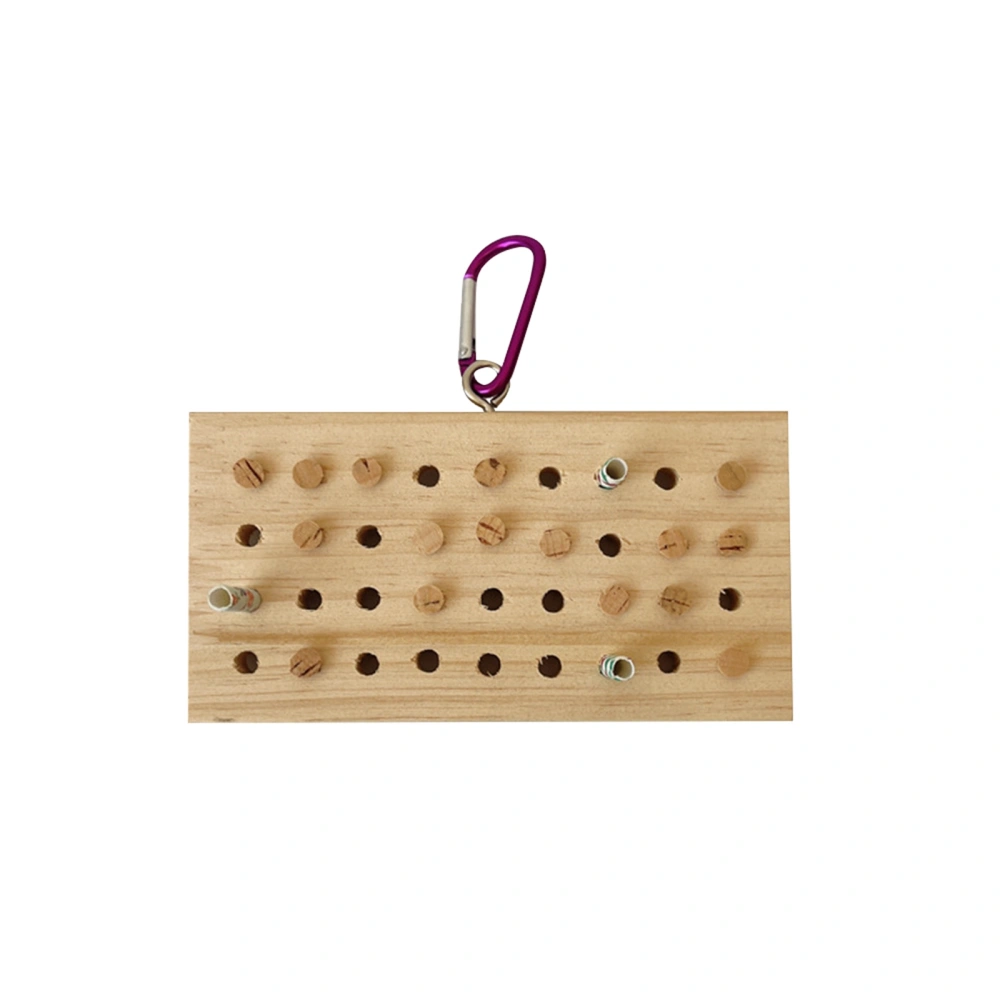 Bird Chewing Toy Natural Wood Hanging Stopper Keyboard Shredding Toy