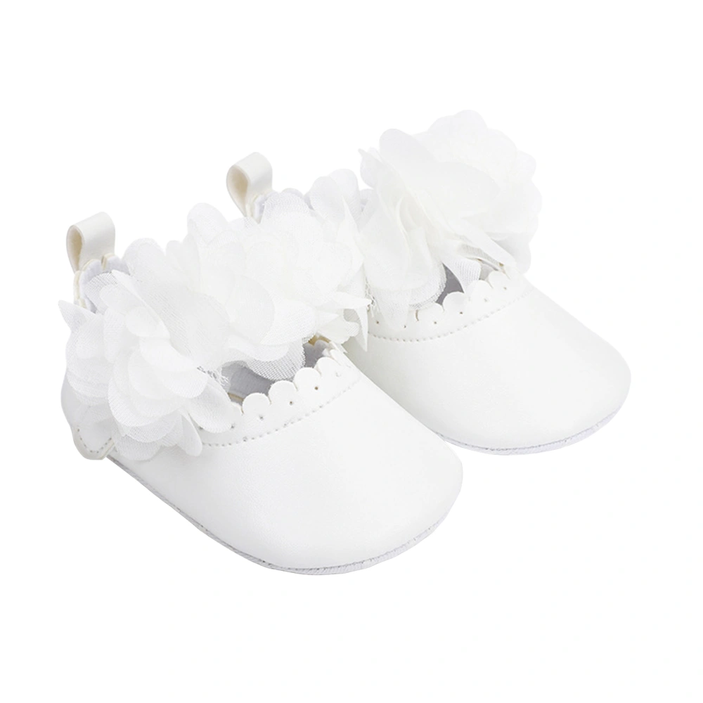 Baby Girl Soft Soled Breathable 3D Flower Non-Slip Princess Shoes