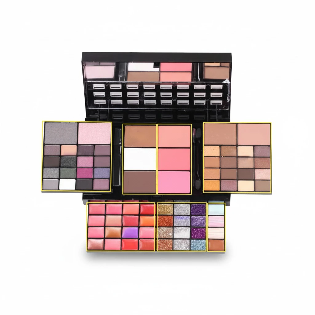 74 Colors Makeup Kit, Makeup Eyeshadow Lipsticks Blush Contour Palette