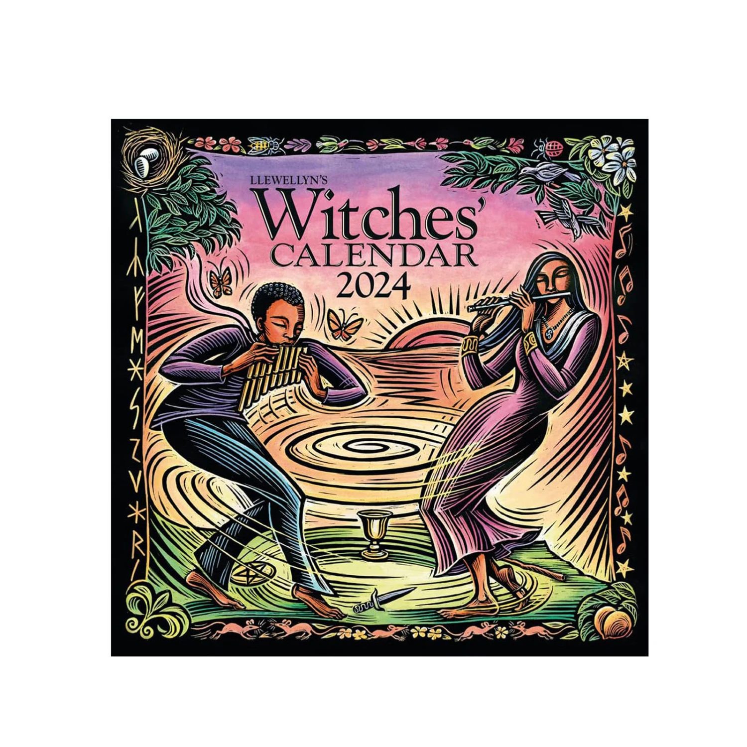 2024 Witch Calendar, Wall Calendar, Personalized Notepads Planners