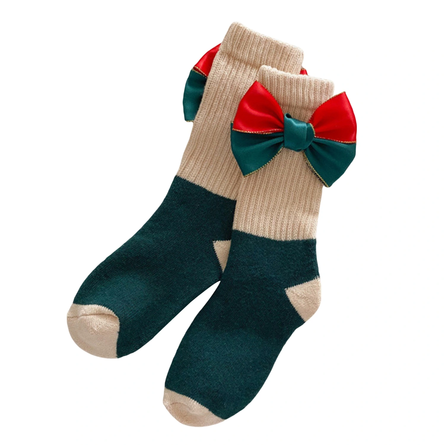Baby Girls Bow Dress Socks Cute Princess Socks Breathable Tube Socks