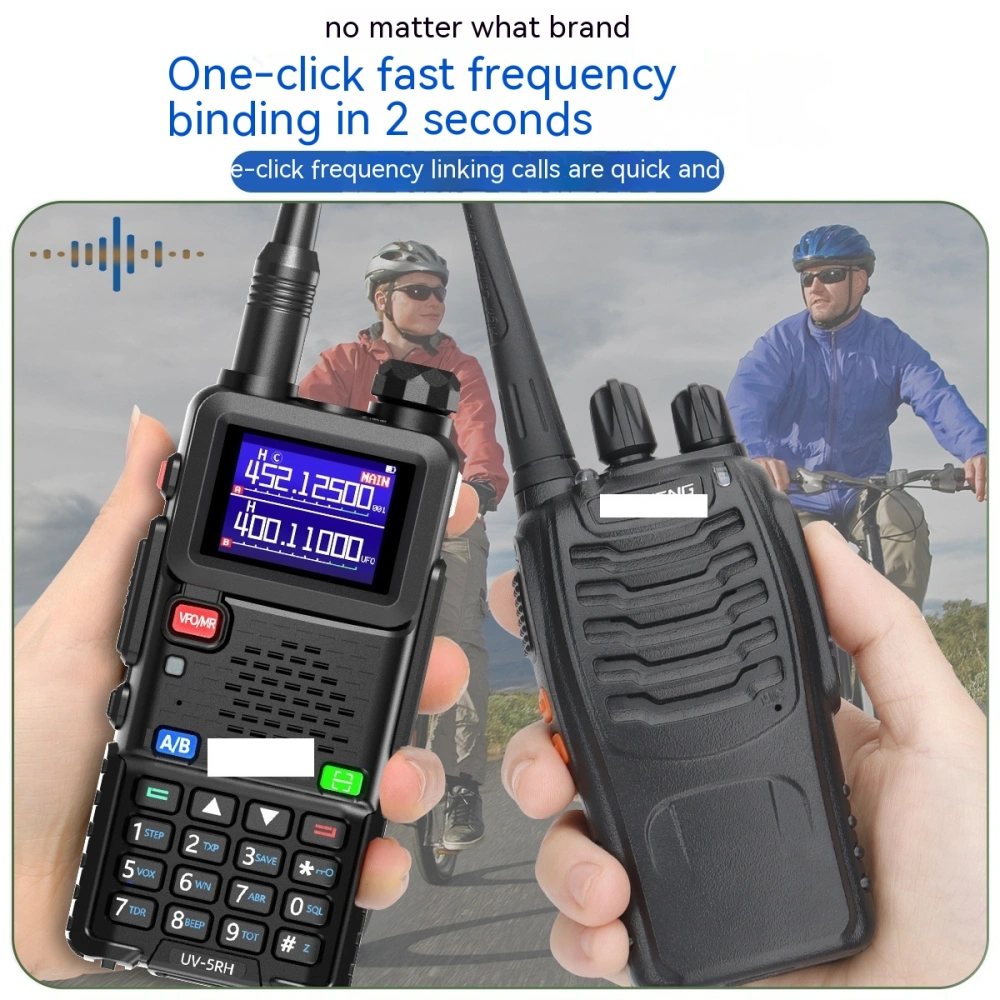 UV5R Walkie-talkie UV-5RH One-click Frequency Matching Type-C Direct Charging