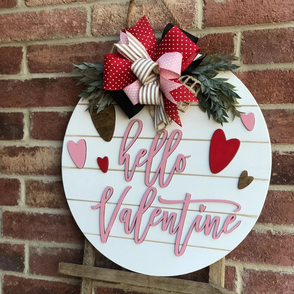 Garland Valentine's Day Decorations Door Hanging