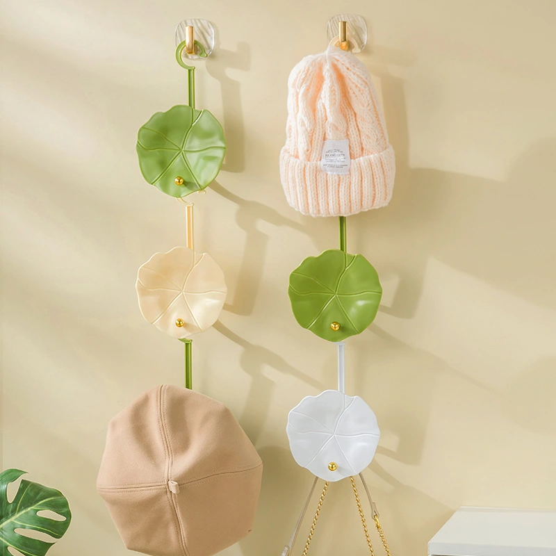 Hanging Hat Storage Artifact Wall Hanging Lotus Leaf Hat Rack Dormitory Wardrobe