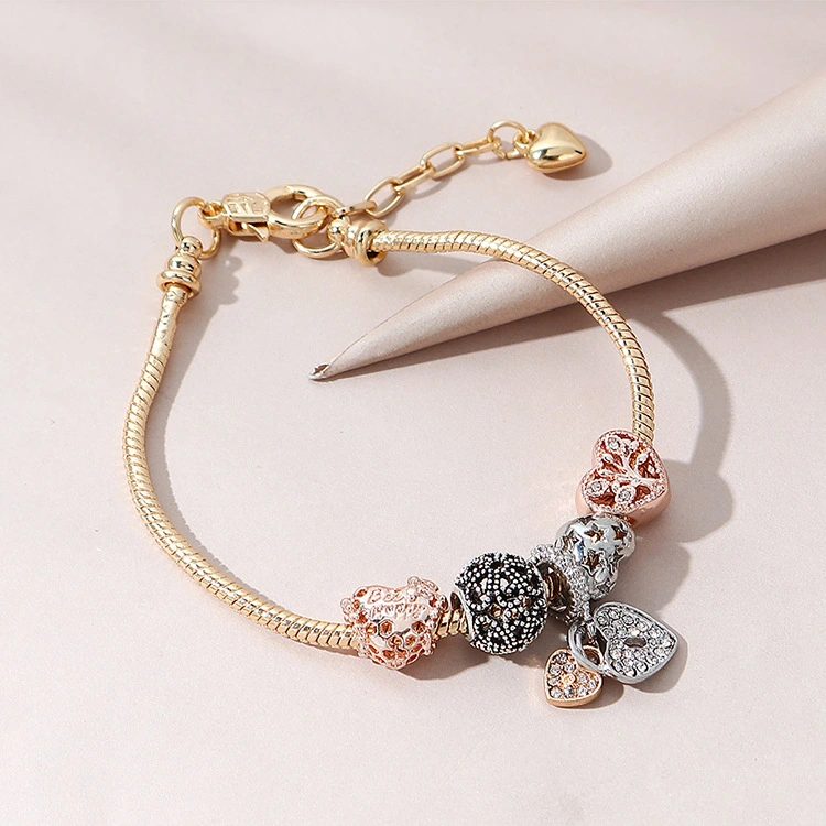 Girls Wild Heart-shaped Lucky Tree Hollow Bracelet