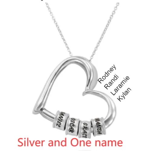 name necklace heart