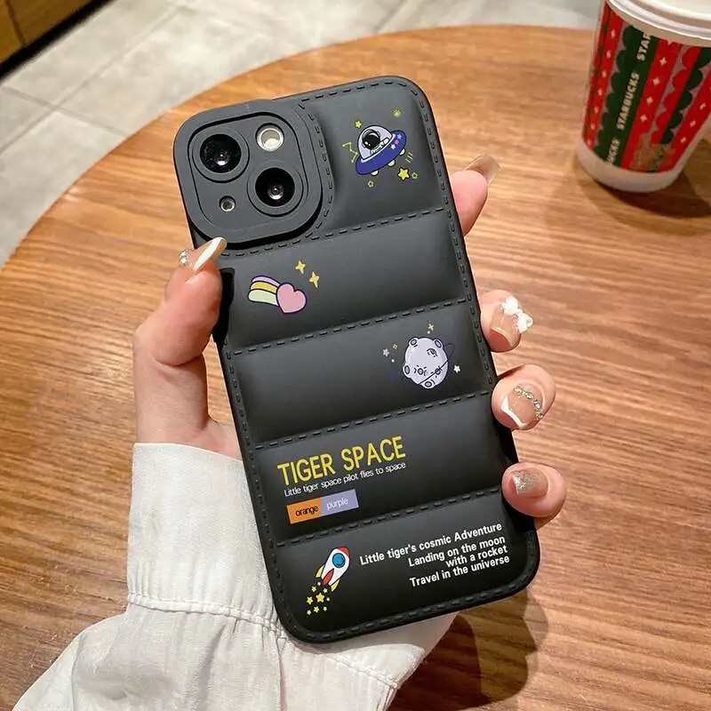 Spaceship Down Jacket Lens All-inclusive Phone Case