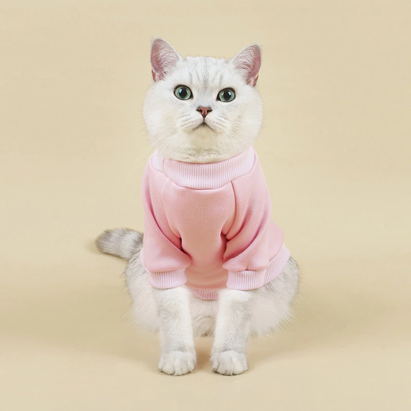 Pet Sweater Breathable Warm With Velvet Dog Clothes