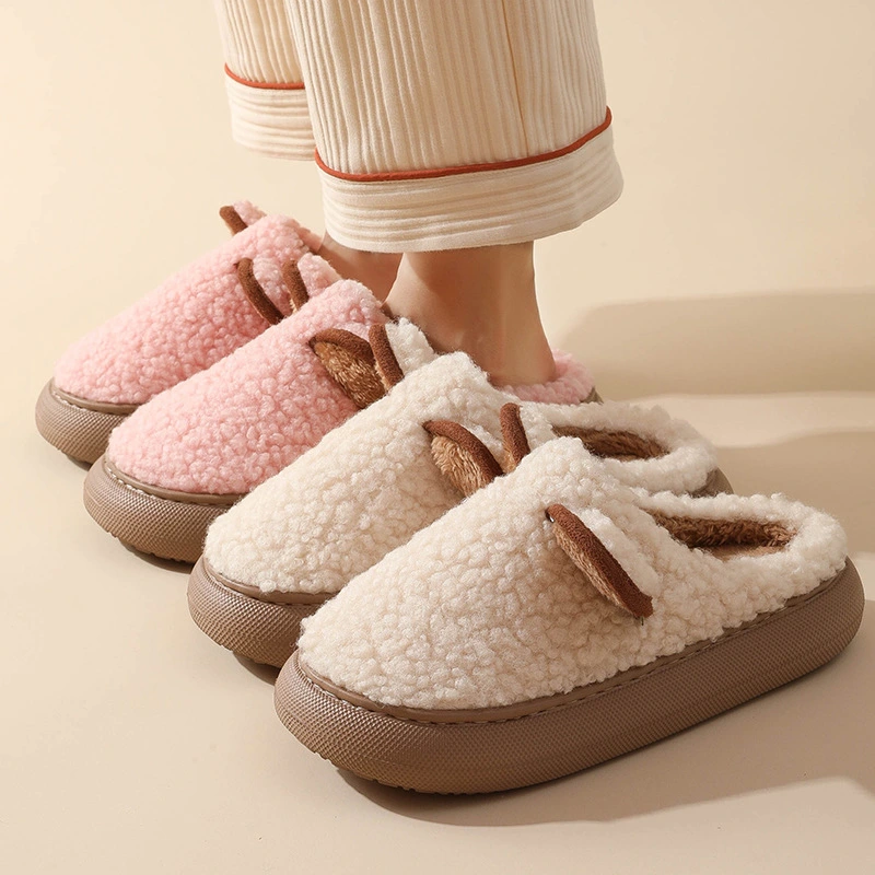 Plush Cute Cartoon Cotton Slippers