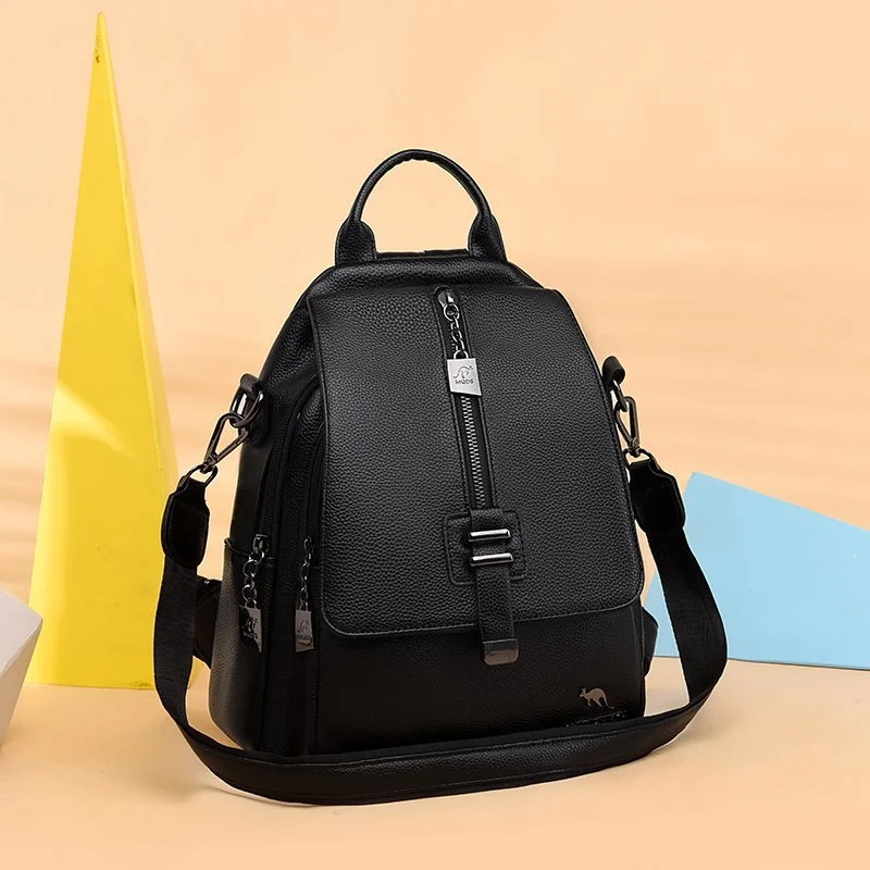 New Fashion PU Soft Leather Small Backpack