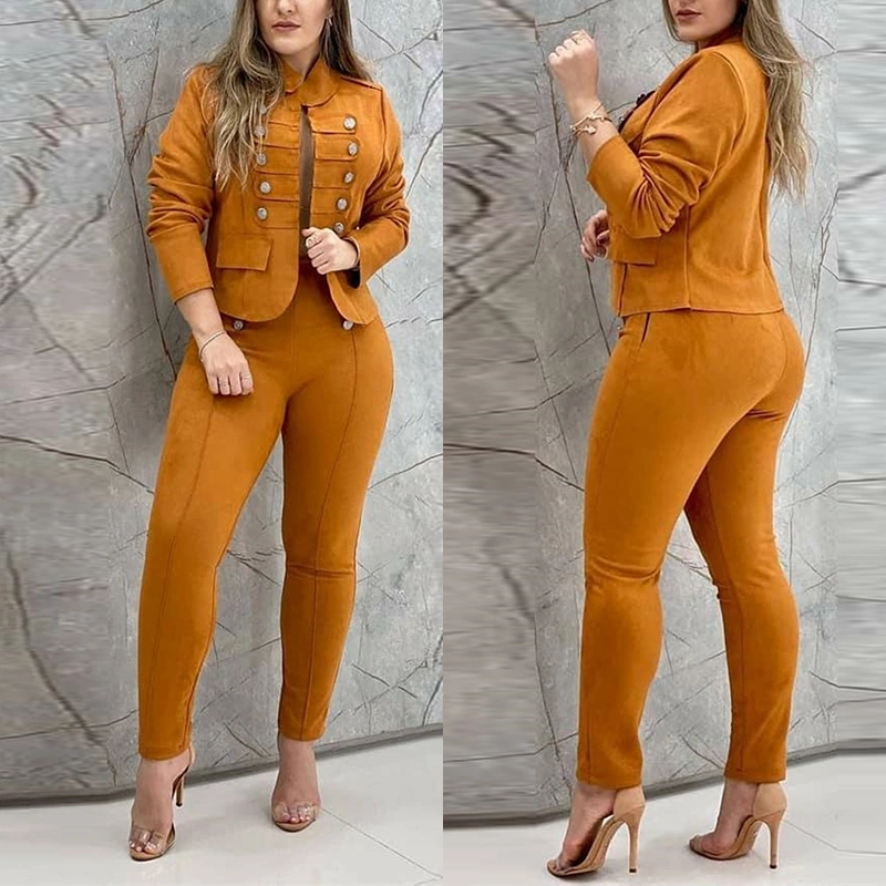 Ladies Fashion Double Breasted Commuter Suit