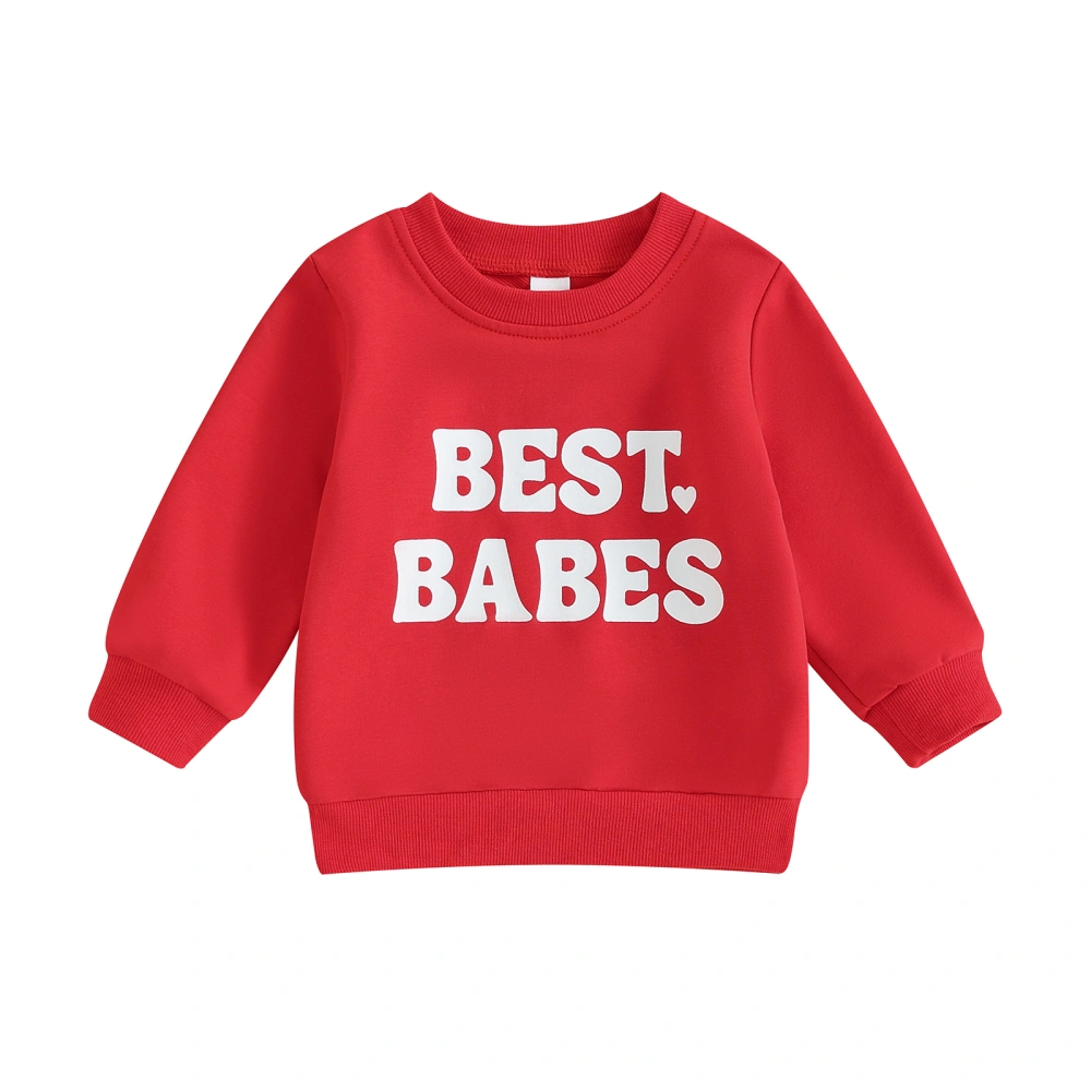 Toddler Girls Boys Sweatshirts Valentine's Day Clothes Kids Pullovers