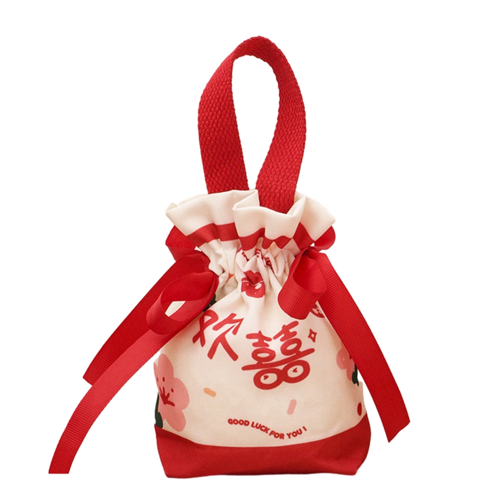 Drawstring Gift Bags with Handles Floral Gift Bags Small Pouches