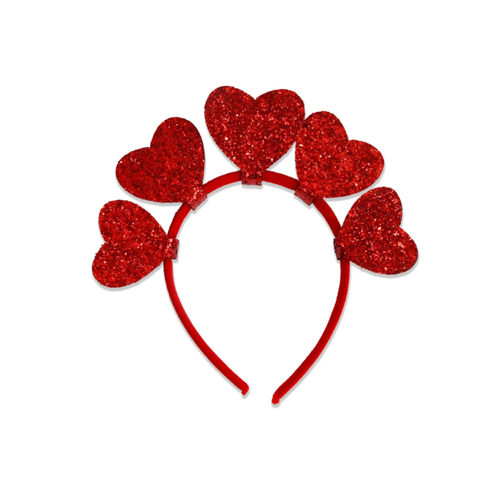 Valentine’s Day Headbands Glitter Wings Heart Headbands Hair Hoops