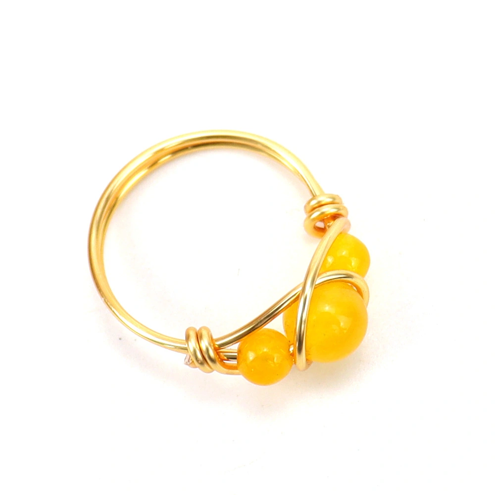 Personality Handmade Crystal Ring Female Adjustable