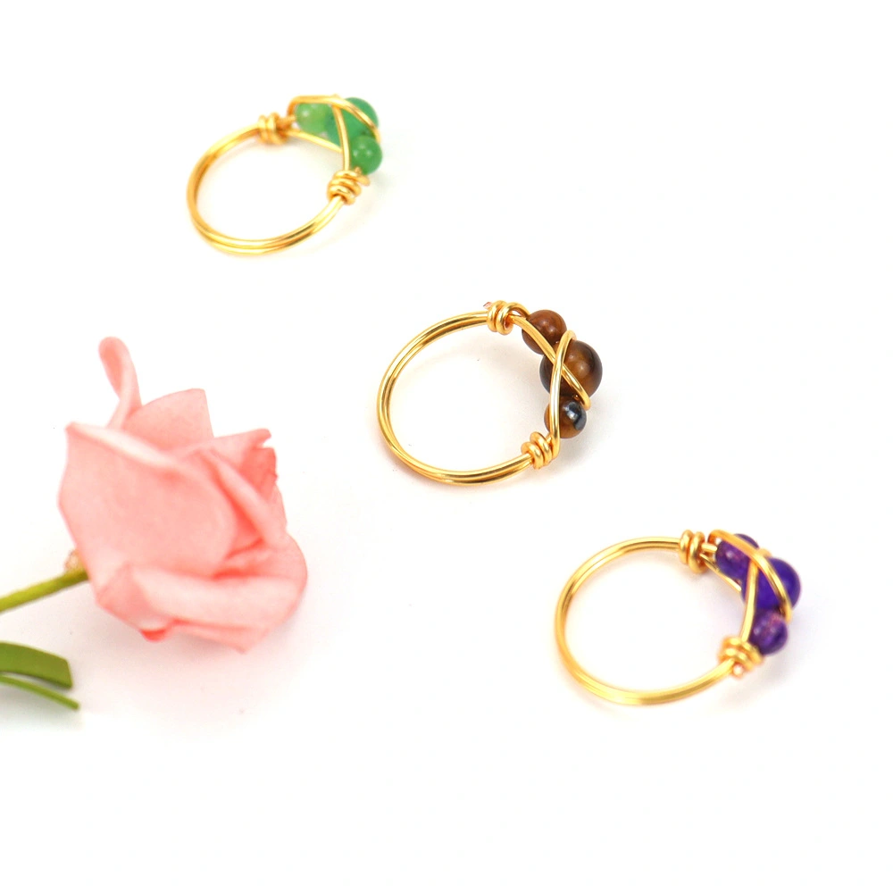 Personality Handmade Crystal Ring Female Adjustable