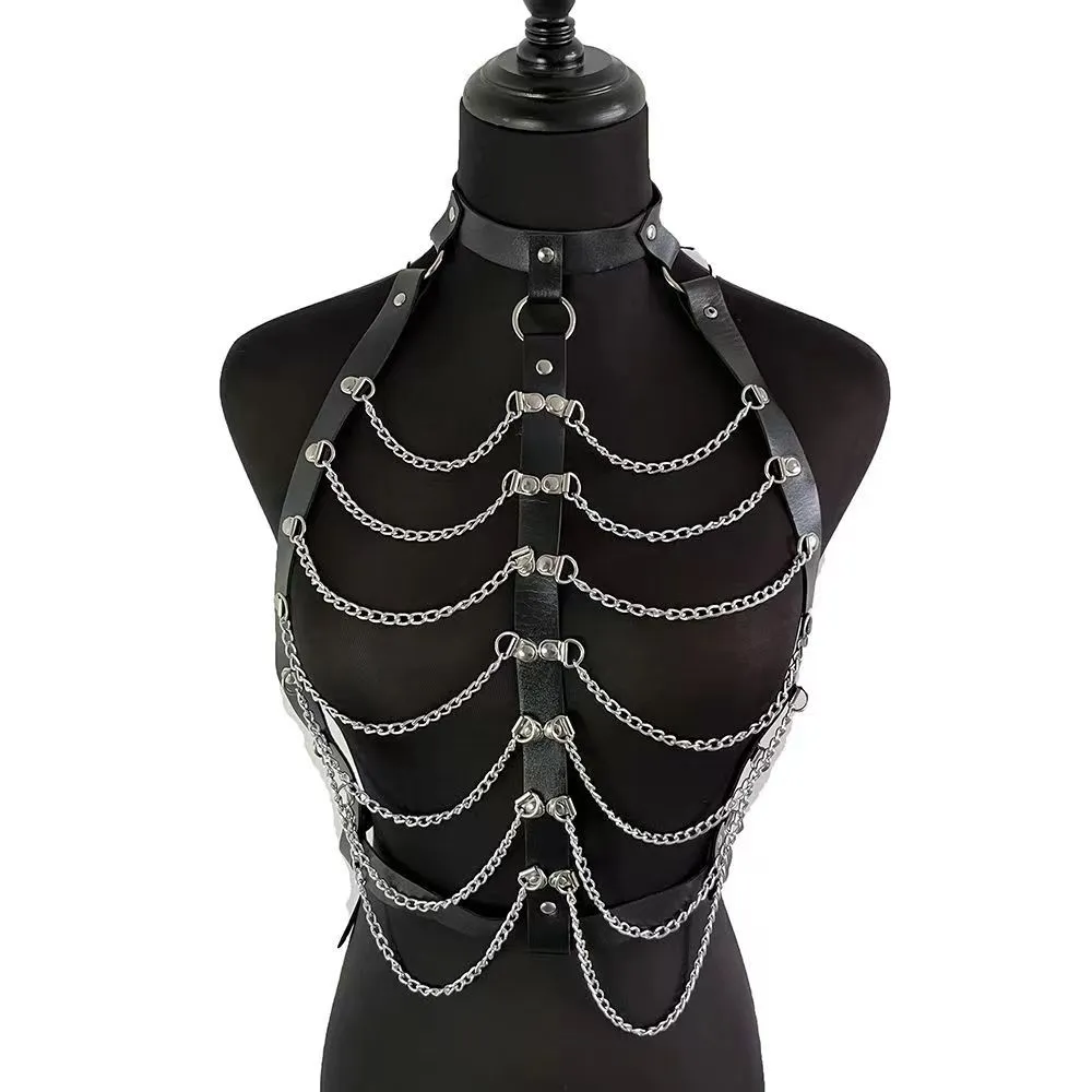 Exaggerated Collar Chest Necklace Waist Chain