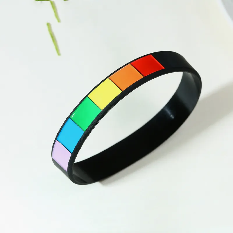 Pride Silicone Sports Niche LES Pull Couple Bracelet