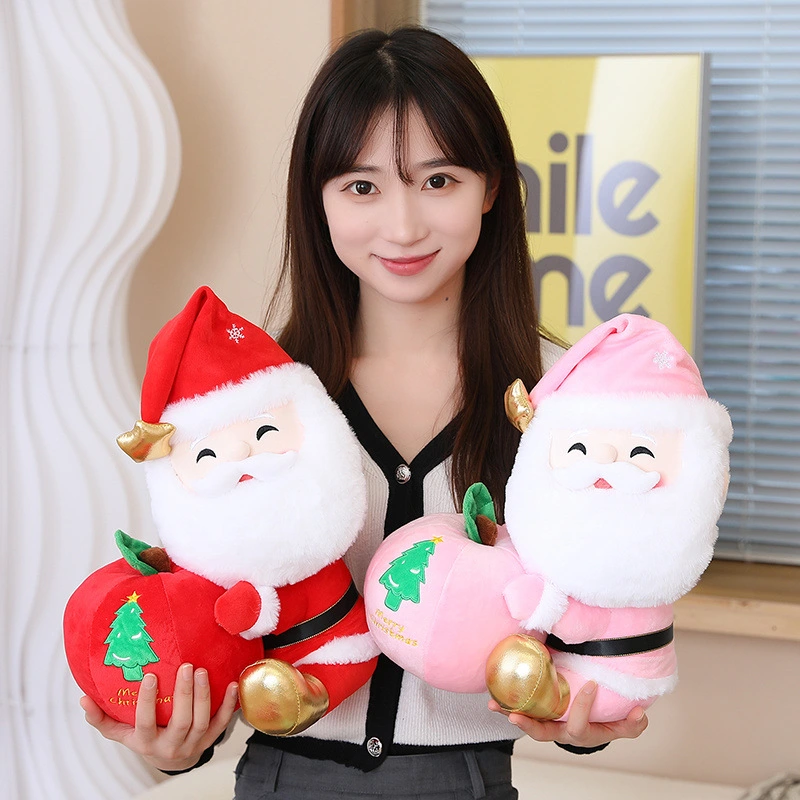 Santa Doll Plush Toy Christmas Eve Fruit Pillow