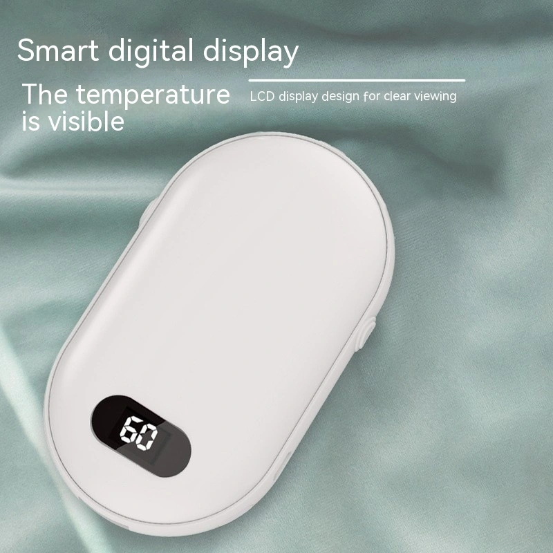 Portable Mini Digital Display Two-in-one Charging Hand Warmer