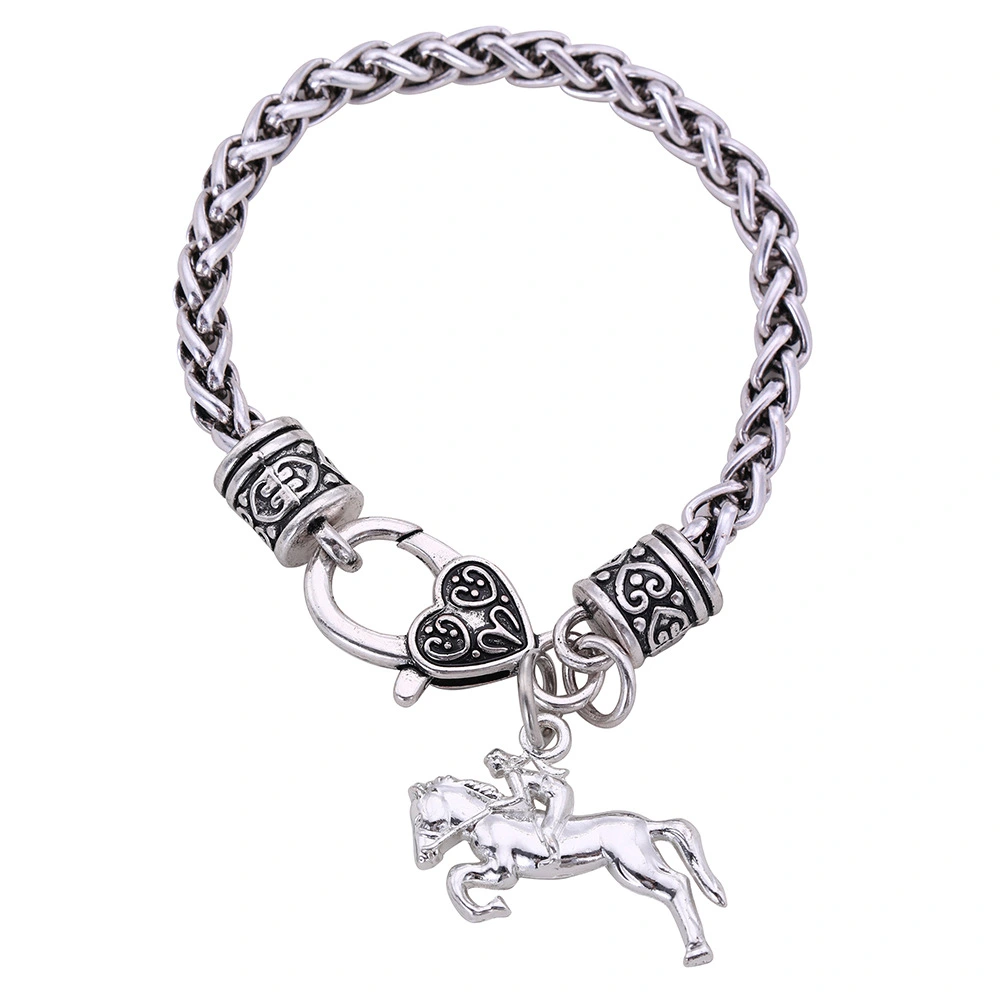 Ornament Fashion Pegasus Galloping Three-dimensional Pendant Necklace Bracelet