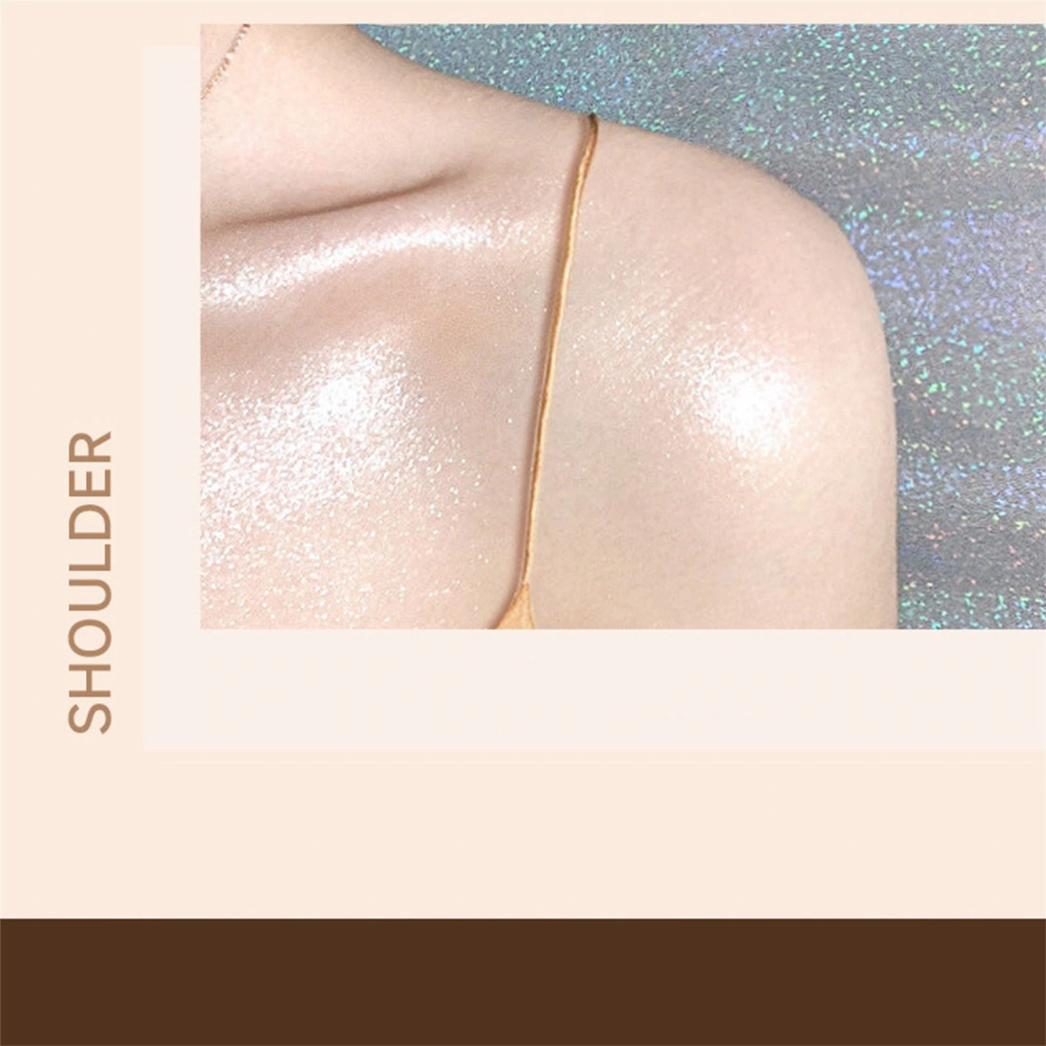 Gold Shimmer Glitter Highlighter High Gloss Face Highlighter Makeup