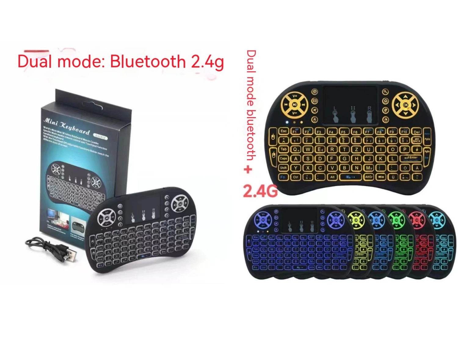 Fashion Simple Flymouse Mini Wireless Keyboard