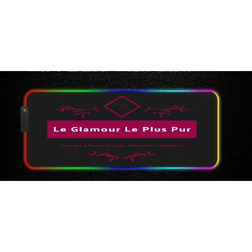 "Mouse Pad Luminoso RGB: Ilumine Seu Espaço de Trabalho com Estilo e Desempenho de Alta Tecnologia"