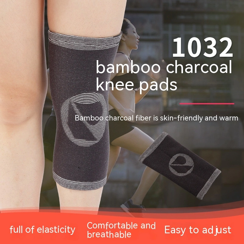 Sports Kneecaps Knitted Bamboo Charcoal Four-sided Stretch Fitness Sports Running