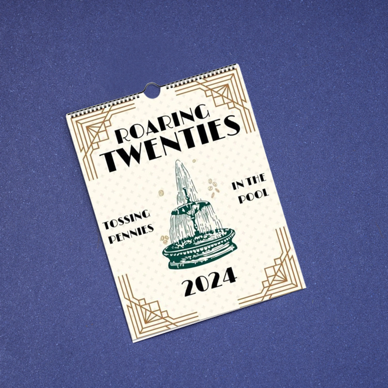 2024 Lyrics Calendar Cartoon Print Wall Hanging Calendar Gift 
