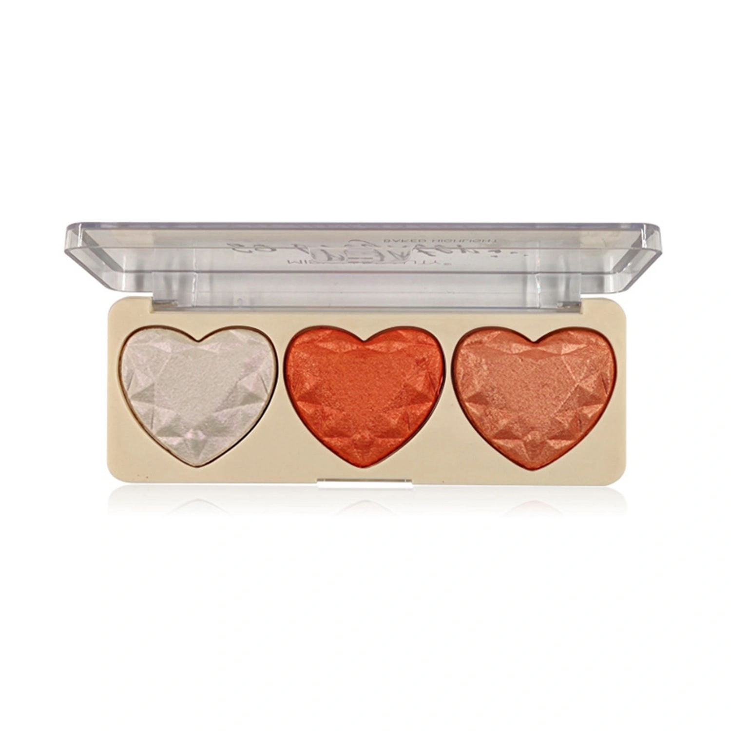 3 Colors Blush Palette, Shiny Makeup Contour Highlighter Eyeshadow