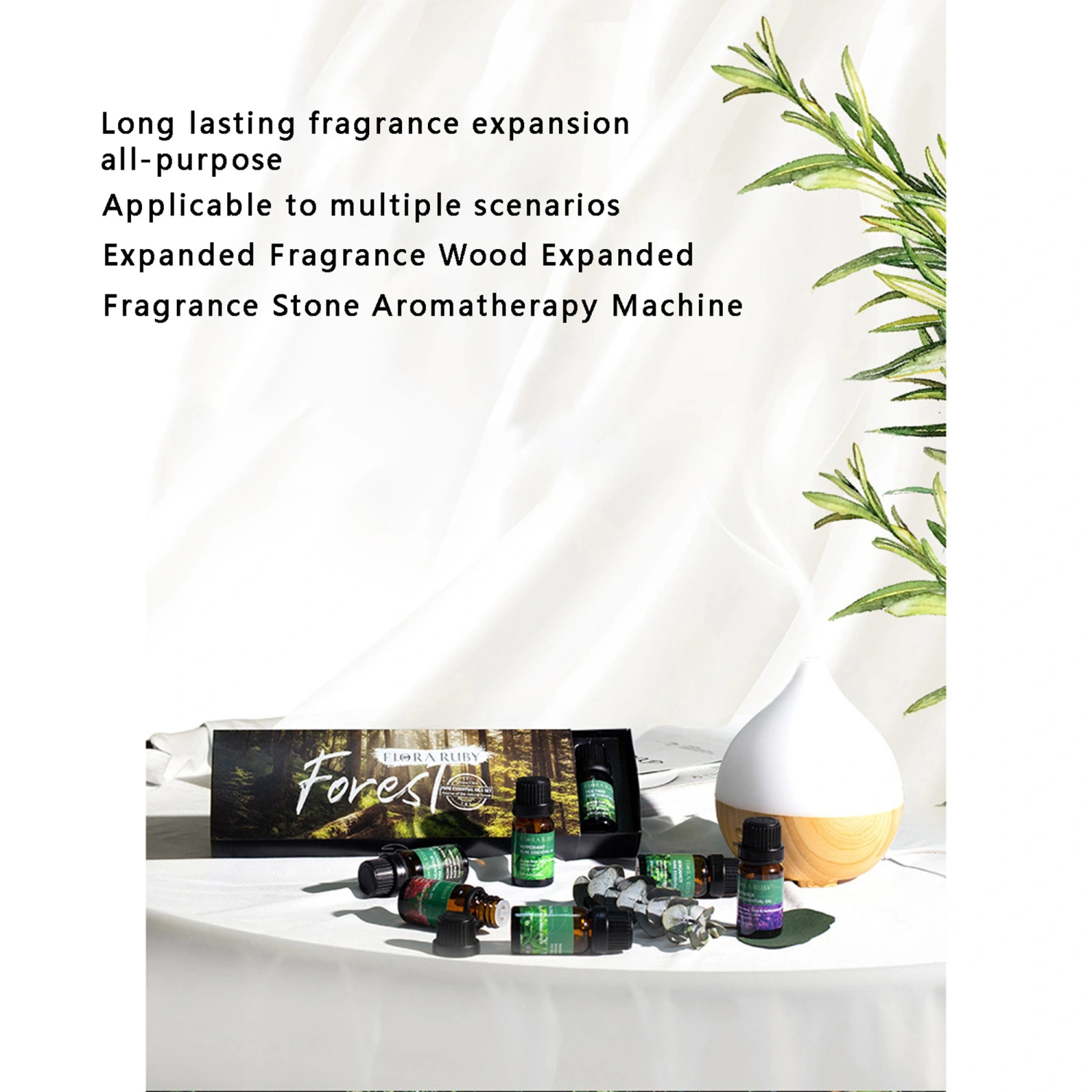 Rose Essential Oil Set Aromatherapy Essential Oil for Skin, Diffuser