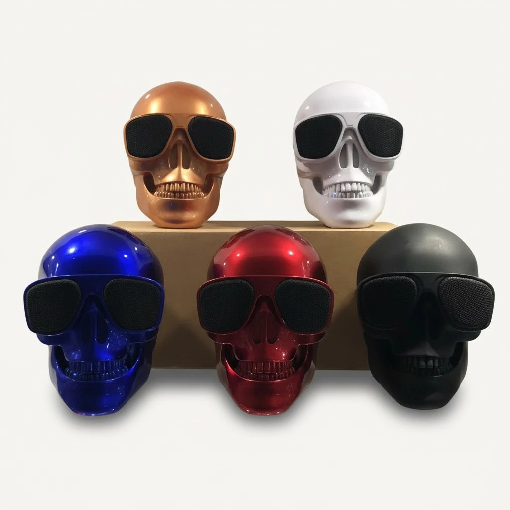 Small Skull Wireless Bluetooth Speaker Outdoors Convenient Cartoon