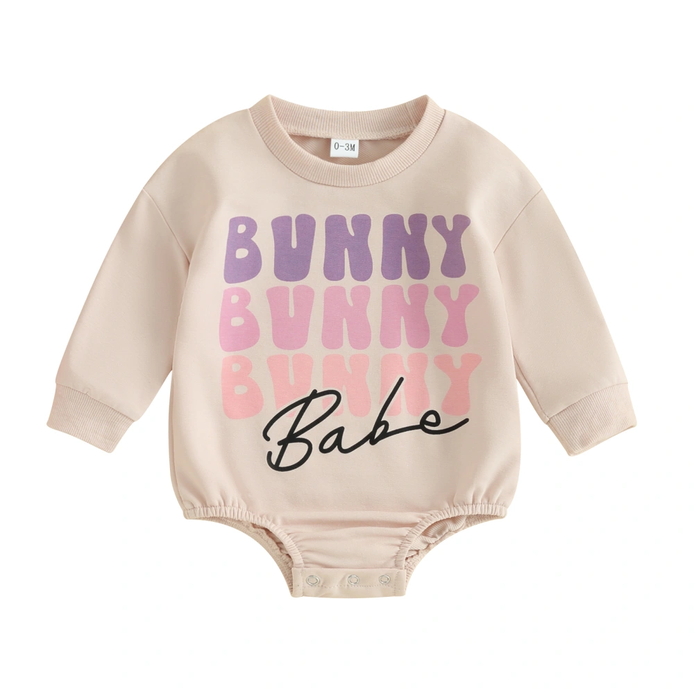 Baby Girls Boys Sweatshirts Rompers Easter Clothes Letter Bodysuits