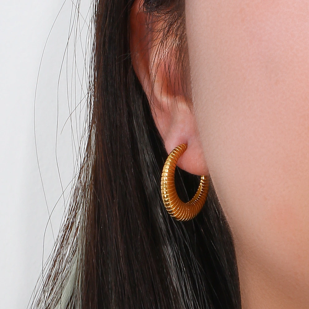 Fashionable And Minimalist Stainless Steel Earrings