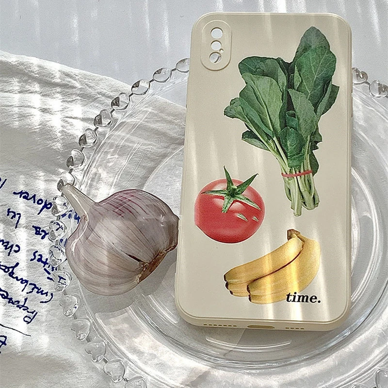 Spinach, Tomato, Yellow Peach Anti Drop Phone Case