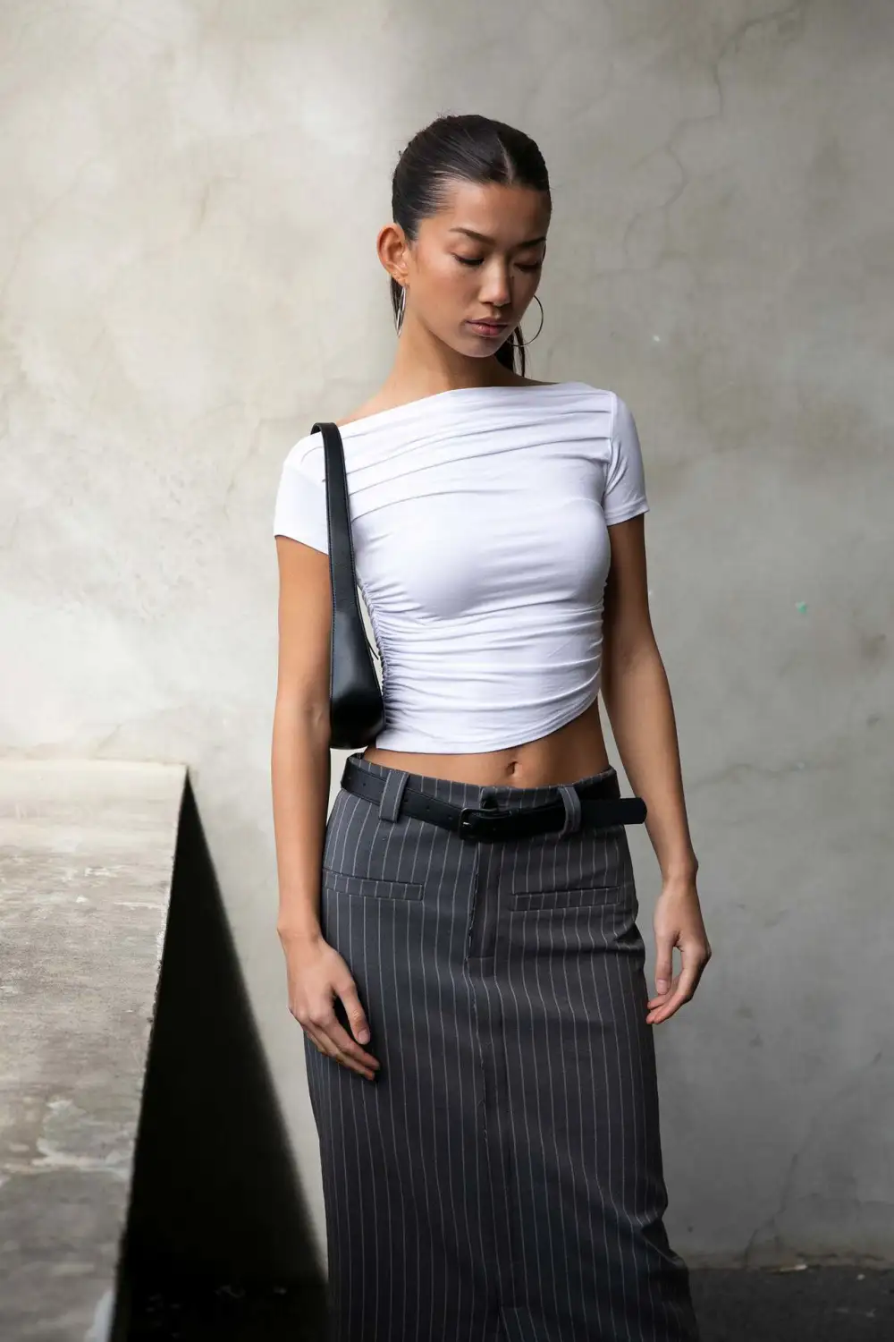 Women's Tight Off-the-neck Pleated Dress
