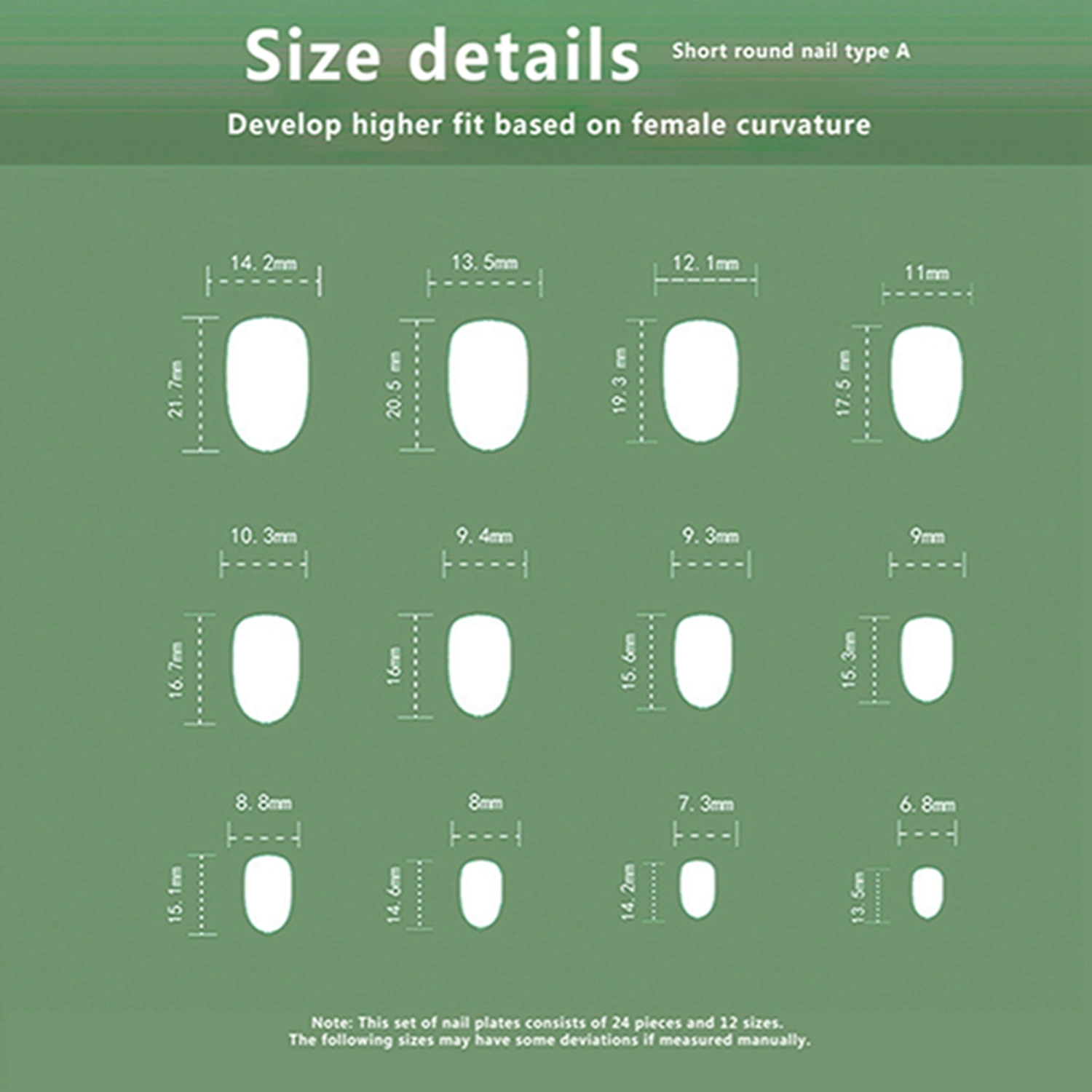 Christmas Press on Nails 24Pcs Snowman Candy Cane Short Oval Nails