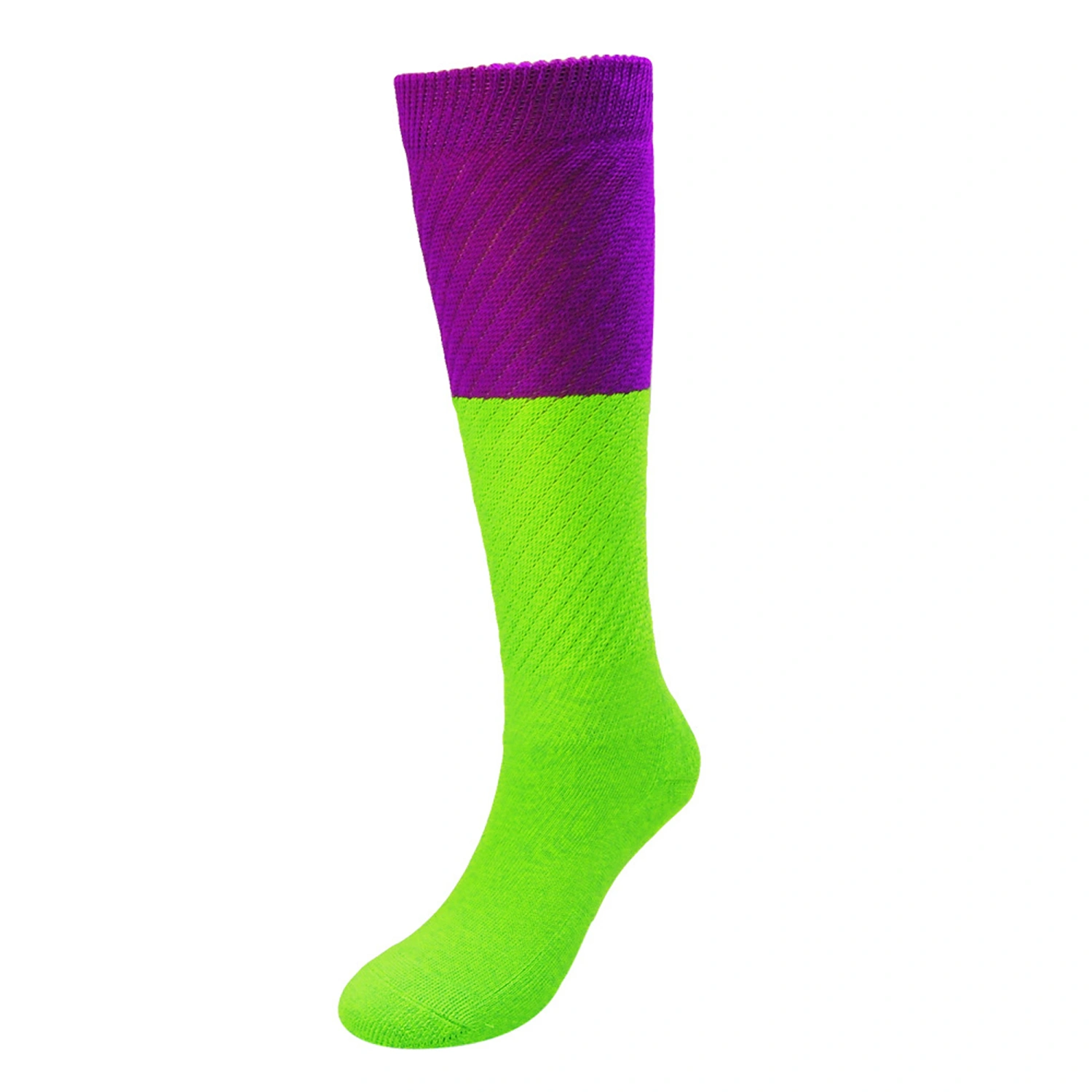 Slouch Socks, Elastic Soft Contrast Color Long Casual Athletic Socks